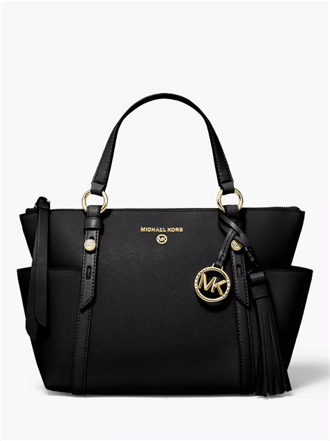 If sand and sun are involved, you might select a <b>tote</b> bag made of canvas or nylon for easy cleaning, or a charming straw <b>tote</b> that looks perfect paired with your favourite sandals, sunglasses and warm weather wear. . Michael kors tote